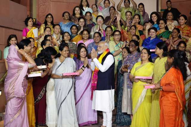 Women MPs Meet PM Modi After Passage of Historic ‘Nari Shakti Vandan Adhiniyam’