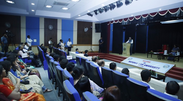 The Vice President and Chairman of Rajya Sabha, Shri Jagdeep Dhankhar addressing the students and faculty members of National Law University at Jodhpur, in Rajasthan on September 27, 2023.
